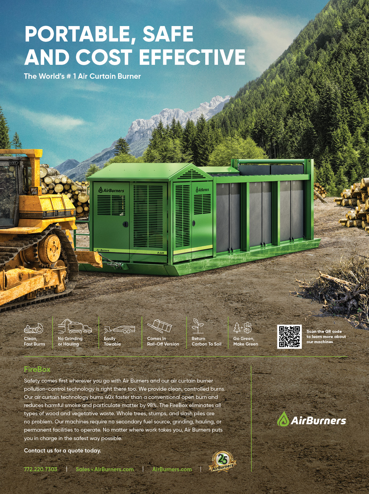 Timber Harvesting Editorial Ad
